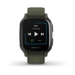 Garmin Venu Sq Music, GPS Fitness Smartwatch, Moss/Slate 21