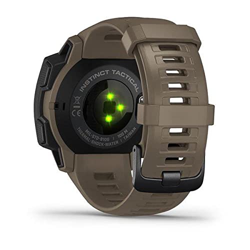 Garmin Instinct Tactical, Rugged Outdoor GPS Watch, Coyote Tan 20