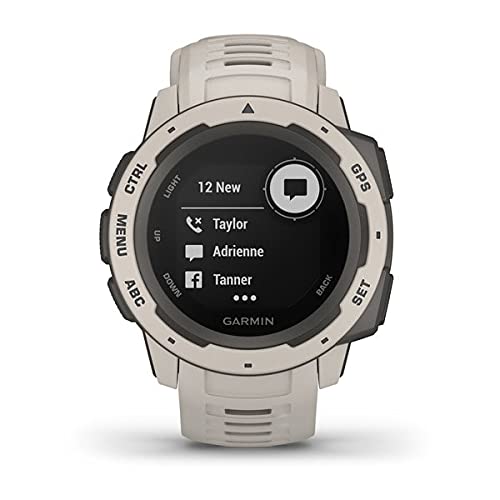 Garmin Instinct, Rugged Outdoor GPS Watch, Tundra 16