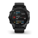 Garmin Fenix 6 Pro, Premium Multisport GPS Smartwatch, Black With Black Band 25