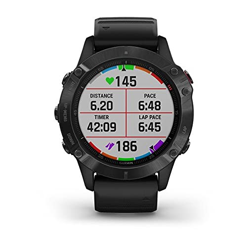 Garmin Fenix 6 Pro, Premium Multisport GPS Smartwatch, Black With Black Band 17