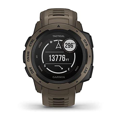 Garmin Instinct Tactical, Rugged Outdoor GPS Watch, Coyote Tan 19