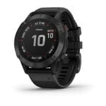 Garmin Fenix 6 Pro, Premium Multisport GPS Smartwatch, Black With Black Band 22