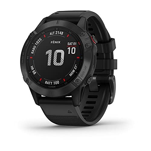 Garmin Fenix 6 Pro, Premium Multisport GPS Smartwatch, Black With Black Band 12