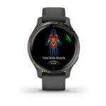 Garmin Venu 2S, GPS Fitness Smartwatch, Slate Stainless Steel Bezel with Graphite Case 39