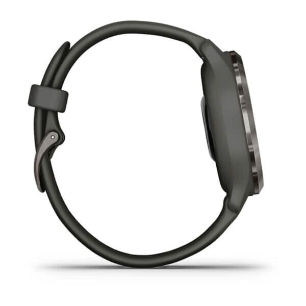Garmin Venu 2S, GPS Fitness Smartwatch, Slate Stainless Steel Bezel with Graphite Case 22
