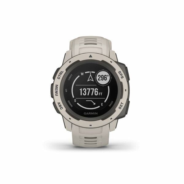 Garmin Instinct, Rugged Outdoor GPS Watch, Tundra 11