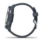 Garmin Venu 2, GPS Fitness Smartwatch, Silver Stainless Steel Bezel with Granite Blue Band 42
