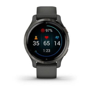 Garmin Venu 2S, GPS Fitness Smartwatch, Slate Stainless Steel Bezel with Graphite Case 3