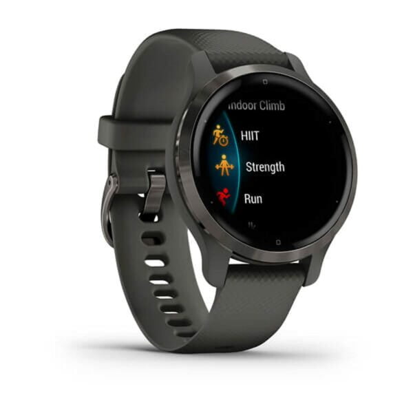Garmin Venu 2S, GPS Fitness Smartwatch, Slate Stainless Steel Bezel with Graphite Case 20