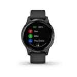 Garmin Vivoactive 4S, GPS Fitness Smartwatch, Black with Slate Hardware 21