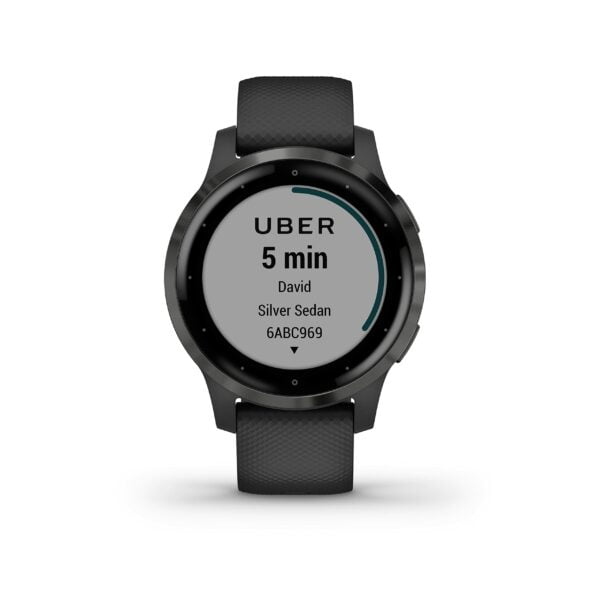 Garmin Vivoactive 4S, GPS Fitness Smartwatch, Black with Slate Hardware 16