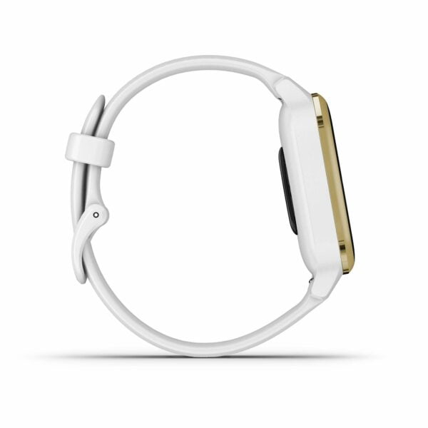 Garmin Venu Sq, GPS Fitness Smartwatch, White/Light Gold 27