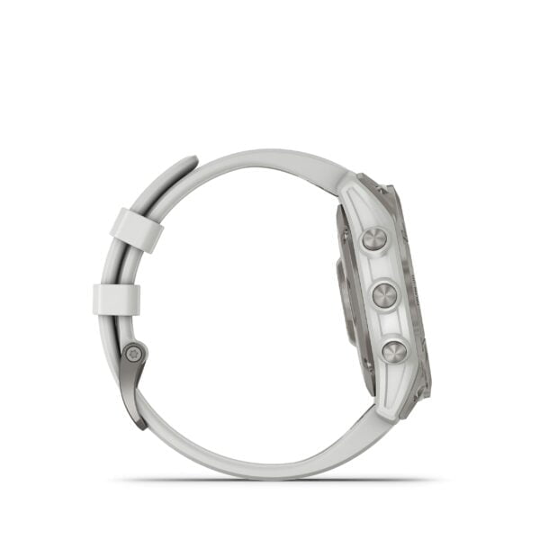 Garmin epix® (Gen 2), Silver Titanium with Carrera White Silicone Band, Premium Active Smartwatch 15