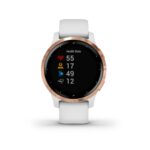 Garmin Vivoactive 4S, GPS Fitness Smartwatch, White with Rose Gold Hardware 22