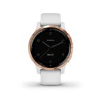 Garmin Vivoactive 4S, GPS Fitness Smartwatch, White with Rose Gold Hardware 20