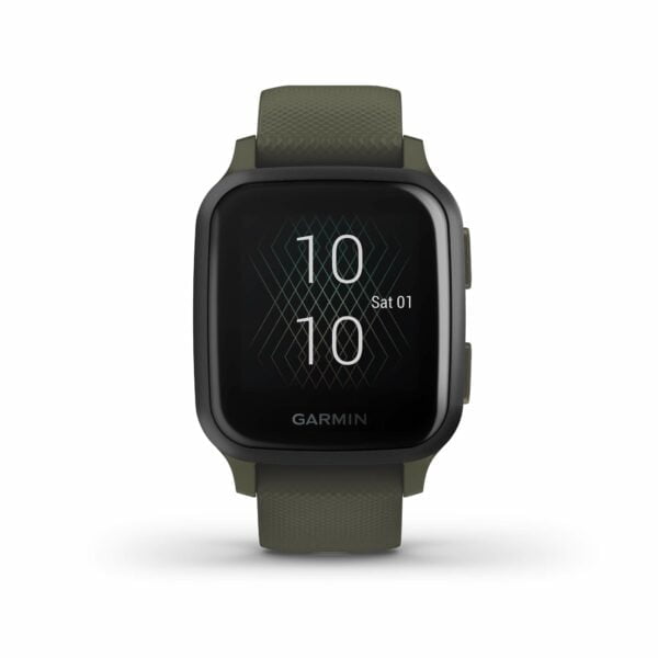 Garmin Venu Sq Music, GPS Smartwatch with Bright Touchscreen Display, Features Music and Up to 6 Days of Battery Life, Slate and Moss Green 8
