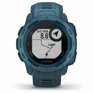 Garmin Instinct, Rugged Outdoor GPS Watch, Lakeside Blue 3