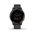 Garmin Vivoactive 4S, GPS Fitness Smartwatch, Black with Slate Hardware 18