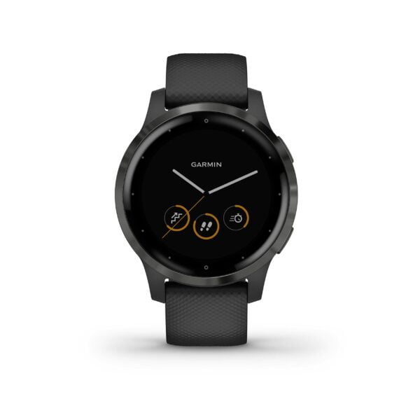 Garmin Vivoactive 4S, GPS Fitness Smartwatch, Black with Slate Hardware 10