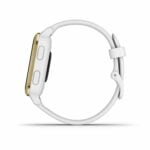 Garmin Venu Sq, GPS Fitness Smartwatch, White/Light Gold 39