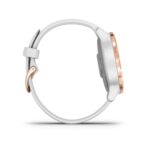 Garmin Vivoactive 4S, GPS Fitness Smartwatch, White with Rose Gold Hardware 25