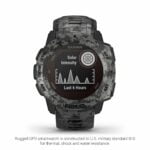 Garmin Instinct Solar, Camo Edition, Rugged Outdoor GPS Watch, Graphite Camo 15