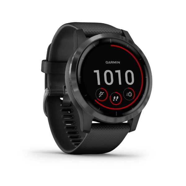 Garmin Vivoactive 4, GPS Fitness Smartwatch, Black with Slate Hardware 16