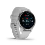 Garmin Venu 2S, GPS Fitness Smartwatch, Silver Stainless Steel Bezel with Mist Gray Band 41
