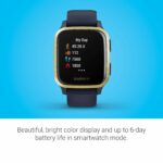 Garmin Venu Sq Music, GPS Smartwatch with Bright Touchscreen Display, Features Music and Up to 6 Days of Battery Life, Light Gold and Navy Blue 16