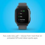 Garmin Venu Sq, GPS Fitness Smartwatch, Shadow Grey/Slate 33