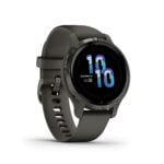 Garmin Venu 2S, GPS Fitness Smartwatch, Slate Stainless Steel Bezel with Graphite Case 46