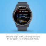 Garmin Venu 2, GPS Smartwatch with Advanced Health Monitoring and Fitness Features, Silver Bezel with GraniteBlue Case and Silicone Band 16