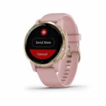 Garmin Vivoactive 4S, GPS Fitness Smartwatch, Rose Pink & Light Gold Small 15