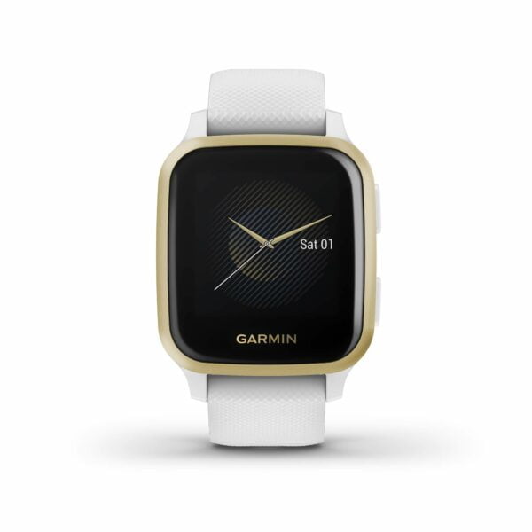 Garmin Venu Sq, GPS Smartwatch with Bright Touchscreen Display, Up to 6 Days of Battery Life, Light Gold and White 8
