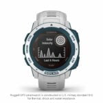 Garmin Instinct Solar, Surf Edition, Rugged Outdoor GPS Watch, Cloudbreak 15