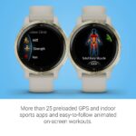 Garmin Venu 2S, Smaller-Sized GPS Smartwatch with Advanced Health Monitoring and Fitness Features, Light Gold Bezel with Tan Case and Silicone Band 17