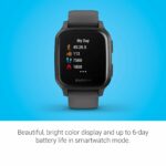 Garmin Venu Sq, GPS Fitness Smartwatch, Shadow Grey/Slate 35
