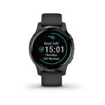 Garmin Vivoactive 4S, GPS Fitness Smartwatch, Black with Slate Hardware 19