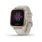 Garmin Venu Sq Music, GPS Fitness Smartwatch, Light Sand/Rose Gold 30