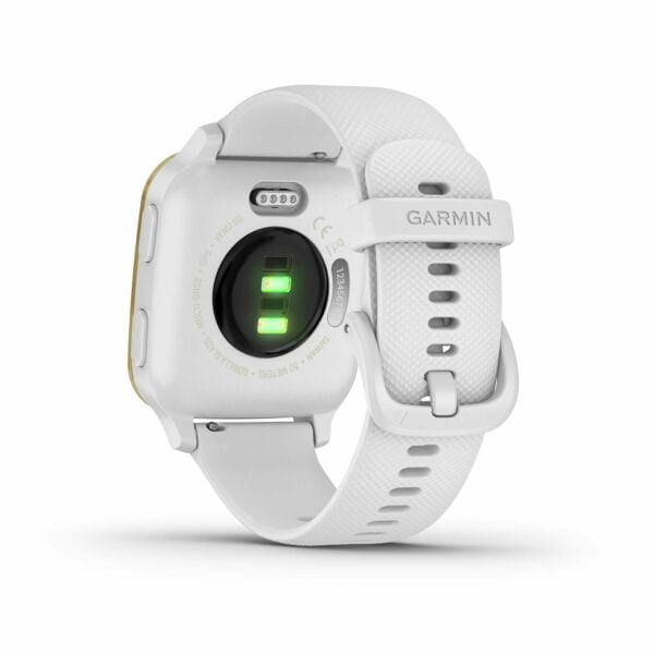 Garmin Venu Sq, GPS Fitness Smartwatch, White/Light Gold 26