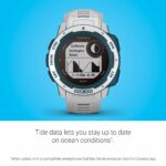 Garmin Instinct Solar, Surf Edition, Rugged Outdoor GPS Watch, Cloudbreak 17