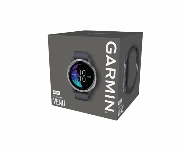 Garmin Venu, GPS Fitness Smartwatch, Granite Blue With Silver 32
