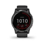 Garmin Vivoactive 4, GPS Fitness Smartwatch, Black with Slate Hardware 18