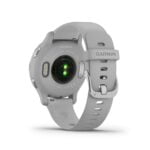 Garmin Venu 2S, GPS Fitness Smartwatch, Silver Stainless Steel Bezel with Mist Gray Band 33