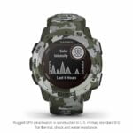 Garmin Instinct Solar, Camo Edition, Rugged Outdoor GPS Watch, Lichen Camo 15