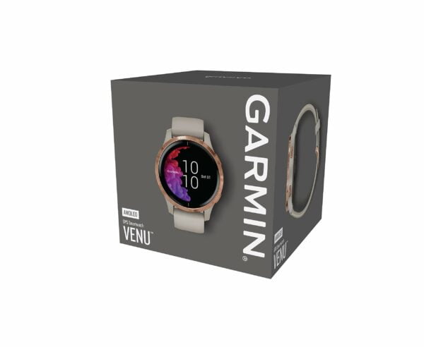 Garmin Venu, GPS Fitness Smartwatch, Light Sand & Rose Gold 24