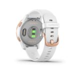 Garmin Vivoactive 4S, GPS Fitness Smartwatch, White with Rose Gold Hardware 26