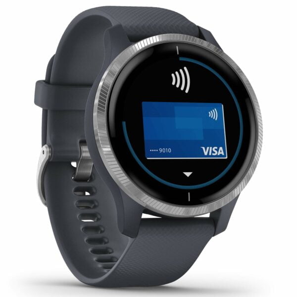 Garmin Venu, GPS Fitness Smartwatch, Granite Blue With Silver 33