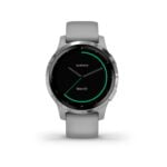 Garmin Vivoactive 4S, GPS Fitness Smartwatch, Powder Grey with Silver Hardware 18